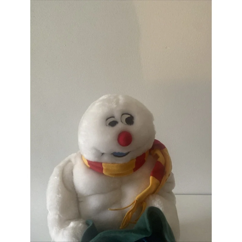 Vintage Gemmy 18'' Frosty The Snowman Animated Snowflake Sings Lights
